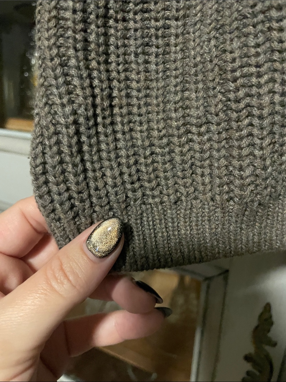 Universal Thread Taupe Button-Front Knit Vest - Picture 4 of 6
